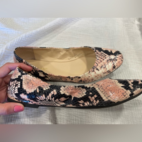 Nine West Shoes Womens 10M Snakeskin Ballet Flat Slip On - Picture 4 of 5